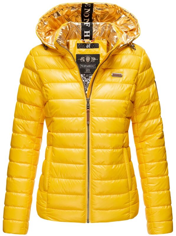 Navahoo Aurelianaa Damen Steppjacke B858 Gelb Gr&ouml;&szlig;e S - Gr. 36