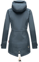 Marikoo Zimtzicke Damen lange Softshell Jacke Dusty Blue Gr&ouml;&szlig;e XS - Gr. 34