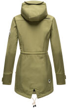 Marikoo Zimtzicke Damen lange Softshell Jacke Olive Größe S - Gr. 36