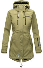 Marikoo Zimtzicke Damen lange Softshell Jacke Olive Gr&ouml;&szlig;e XXL - Gr. 44