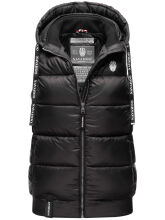 Navahoo Kassidy Damen Übergangs Weste Steppweste Schwarz XXL - Gr. 44