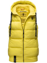 Navahoo Kassidy Damen &Uuml;bergangs Weste Steppweste Lemon XS - Gr. 34