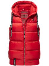 Navahoo Kassidy ladies spring vest quilted vest Red-Gr.XS