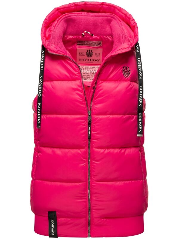 Navahoo Kassidy Damen Übergangs Weste Steppweste Pink