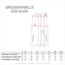 Navahoo Kassidy Damen &Uuml;bergangs Weste Steppweste Pink XL - Gr. 42