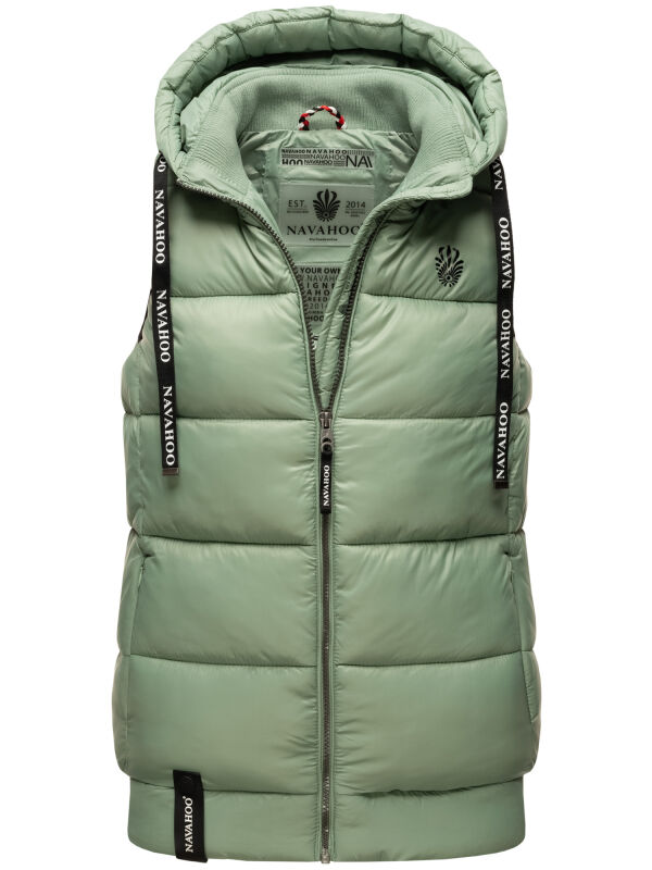 Navahoo Kassidy Damen &Uuml;bergangs Weste Steppweste Mint M - Gr. 38