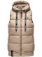 Navahoo Kassidy Damen Übergangs Weste Steppweste Taupe 3XL - Gr. 46