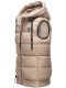 Navahoo Kassidy Damen Übergangs Weste Steppweste Taupe 3XL - Gr. 46