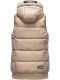 Navahoo Kassidy Damen Übergangs Weste Steppweste Taupe 3XL - Gr. 46