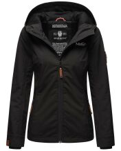 Marikoo Brombeere Damen Übergansjacke Frühlings Jacke Schwarz-Gr.XS