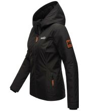 Marikoo Brombeere Damen Übergansjacke Frühlings Jacke Schwarz-Gr.S