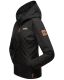 Marikoo Brombeere Damen Übergangsjacke Frühlings Jacke Schwarz-Gr.S