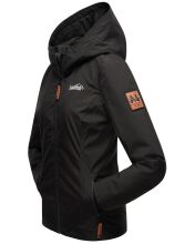 Marikoo Brombeere Damen Übergangsjacke Frühlings Jacke Schwarz-Gr.M