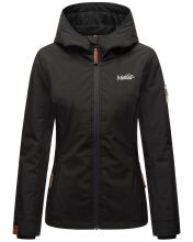Marikoo Brombeere Damen Übergansjacke Frühlings Jacke Schwarz-Gr.M