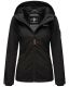 Marikoo Brombeere Damen Übergansjacke Frühlings Jacke Schwarz-Gr.M