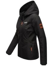 Marikoo Brombeere Damen Übergangsjacke Frühlings Jacke Schwarz-Gr.L