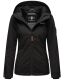 Marikoo Brombeere Damen Übergangsjacke Frühlings Jacke Schwarz-Gr.XL