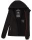 Marikoo Brombeere Damen Übergangsjacke Frühlings Jacke Schwarz-Gr.XL