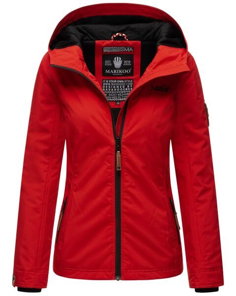 Marikoo Brombeere Damen Übergansjacke Frühlings Jacke Rot-Gr.S