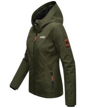 Marikoo Brombeere Damen Übergangsjacke Frühlings Jacke Olive-Gr.M