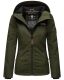 Marikoo Brombeere Damen Übergangsjacke Frühlings Jacke Olive-Gr.M