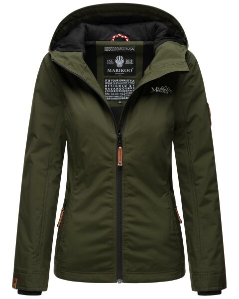 Marikoo Brombeere ladies spring jacket Olive-Gr.L