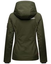 Marikoo Brombeere Damen Übergangsjacke Frühlings Jacke Olive-Gr.XXL