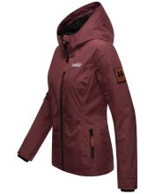 Marikoo Brombeere Damen &Uuml;bergangsjacke Fr&uuml;hlings Jacke Weinrot-Gr.M