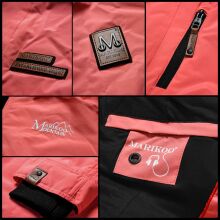 Marikoo Brombeere Damen &Uuml;bergangsjacke Fr&uuml;hlings Jacke Weinrot-Gr.M