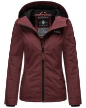 Marikoo Brombeere Damen Übergansjacke Frühlings Jacke Weinrot-Gr.M