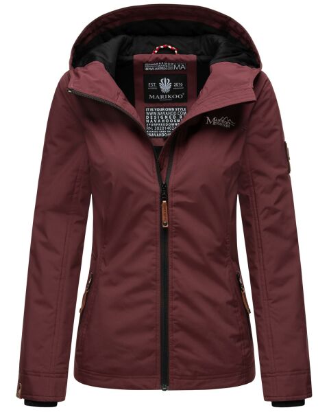 Marikoo Brombeere ladies spring jacket Weinrot-Gr.L