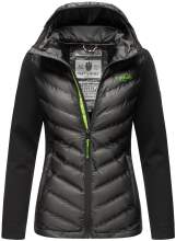 Navahoo Nimm mich mit Womens Fleece Hybrid Jacket Trekking Schwarz-Gr.S