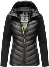 Navahoo Nimm mich mit Womens Fleece Hybrid Jacket Trekking Schwarz-Gr.M