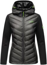 Navahoo Nimm mich mit Womens Fleece Hybrid Jacket Trekking Schwarz-Gr.M