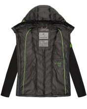 Navahoo Nimm mich mit Womens Fleece Hybrid Jacket Trekking Schwarz-Gr.M