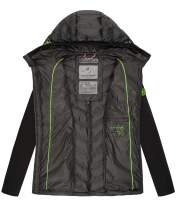 Navahoo Nimm mich mit Womens Fleece Hybrid Jacket Trekking Schwarz-Gr.XL