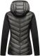 Navahoo Nimm mich mit Damen Fleece Hybrid Jacke Trekking Wanderjacke Schwarz-Gr.XXL