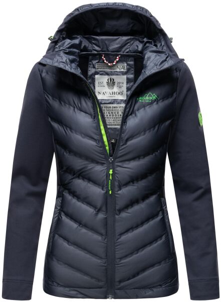 Navahoo Nimm mich mit Womens Fleece Hybrid Jacket Trekking Navy-Gr.L