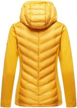 Navahoo Nimm mich mit Damen Fleece Hybrid Jacke Trekking Wanderjacke Gelb-Gr.S