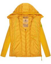 Navahoo Nimm mich mit Damen Fleece Hybrid Jacke Trekking Wanderjacke Gelb-Gr.S