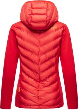 Navahoo Nimm mich mit Damen Fleece Hybrid Jacke Trekking Wanderjacke Rot-Gr.L