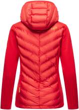 Navahoo Nimm mich mit Damen Fleece Hybrid Jacke Trekking Wanderjacke Rot-Gr.XXL