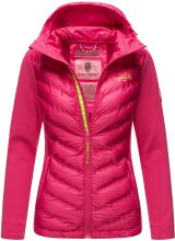 Navahoo Nimm mich mit Damen Fleece Hybrid Jacke Trekking Wanderjacke Pink-Gr.S