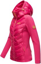 Navahoo Nimm mich mit Damen Fleece Hybrid Jacke Trekking Wanderjacke Pink-Gr.S