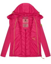 Navahoo Nimm mich mit Damen Fleece Hybrid Jacke Trekking Wanderjacke Pink-Gr.S