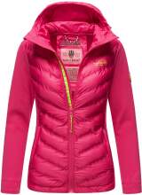 Navahoo Nimm mich mit Damen Fleece Hybrid Jacke Trekking Wanderjacke Pink-Gr.M