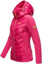 Navahoo Nimm mich mit Womens Fleece Hybrid Jacket Trekking Pink-Gr.M