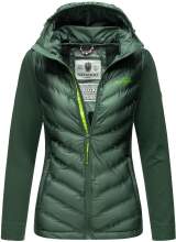 Navahoo Nimm mich mit Womens Fleece Hybrid Jacket Trekking Dunkelgrün-Gr.M
