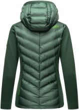 Navahoo Nimm mich mit Damen Fleece Hybrid Jacke Trekking Wanderjacke Dunkelgrün-Gr.M