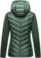 Navahoo Nimm mich mit Damen Fleece Hybrid Jacke Trekking Wanderjacke Dunkelgrün-Gr.M